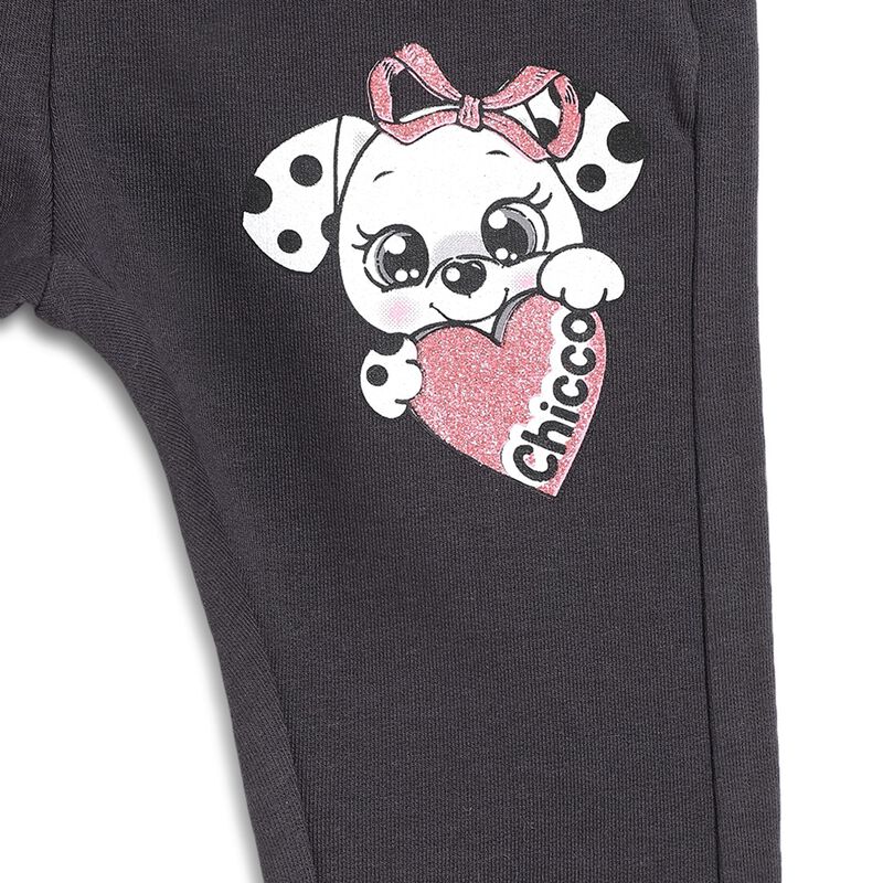 Girls Black Fleece Leggings image number 3